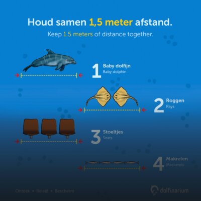 houd 1,5 meter afstand